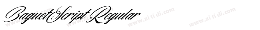 BaguetScript Regular字体转换 BaguetScript Regular字体转换